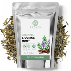 Elanen Naturals organic licorice root loose tea for flavorful brews