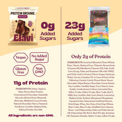 Elavi Protein Brownie fiber and protein features for busy days.