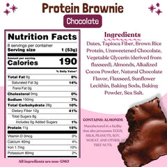 Elavi Protein Brownie soft and chewy texture close-up.