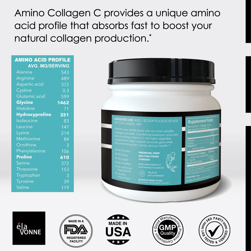 Amino Collagen C mixed into coffee for a smooth protein boost.