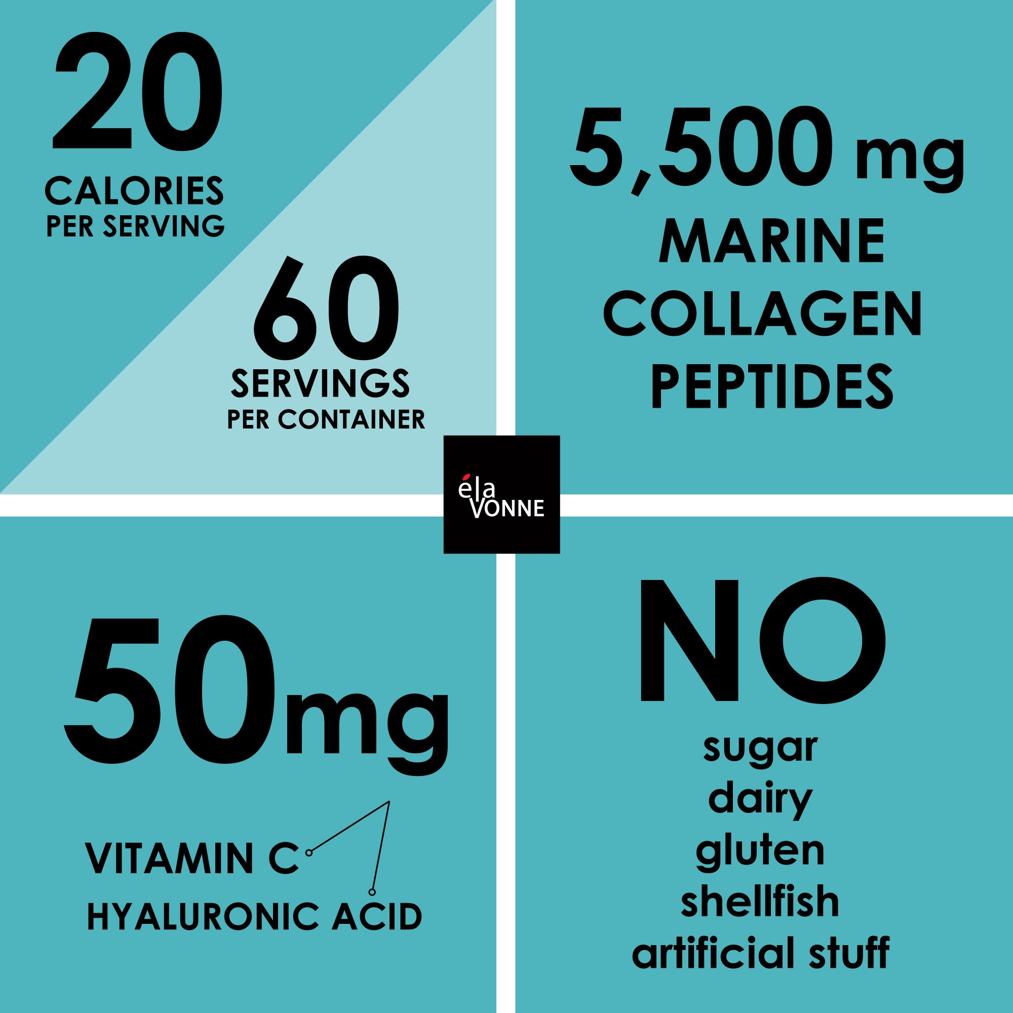Label highlights non-GMO marine collagen peptides in Amino Collagen C.