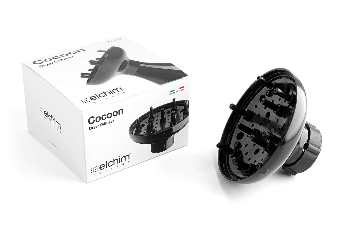 Elchim Cocoon 2001-Milano diffuser close-up, soft airflow for even drying.