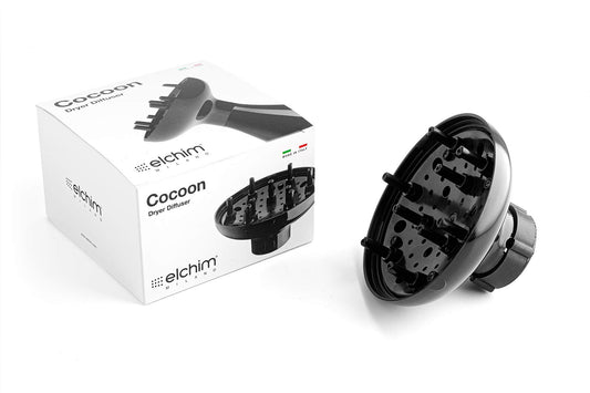 Elchim Cocoon 2001-Milano diffuser close-up, soft airflow for even drying.