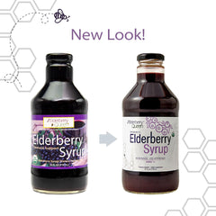 Elderberry Queen label closeup highlighting organic ingredients