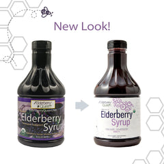 Elderberry Queen organic label highlights USDA organic certification.