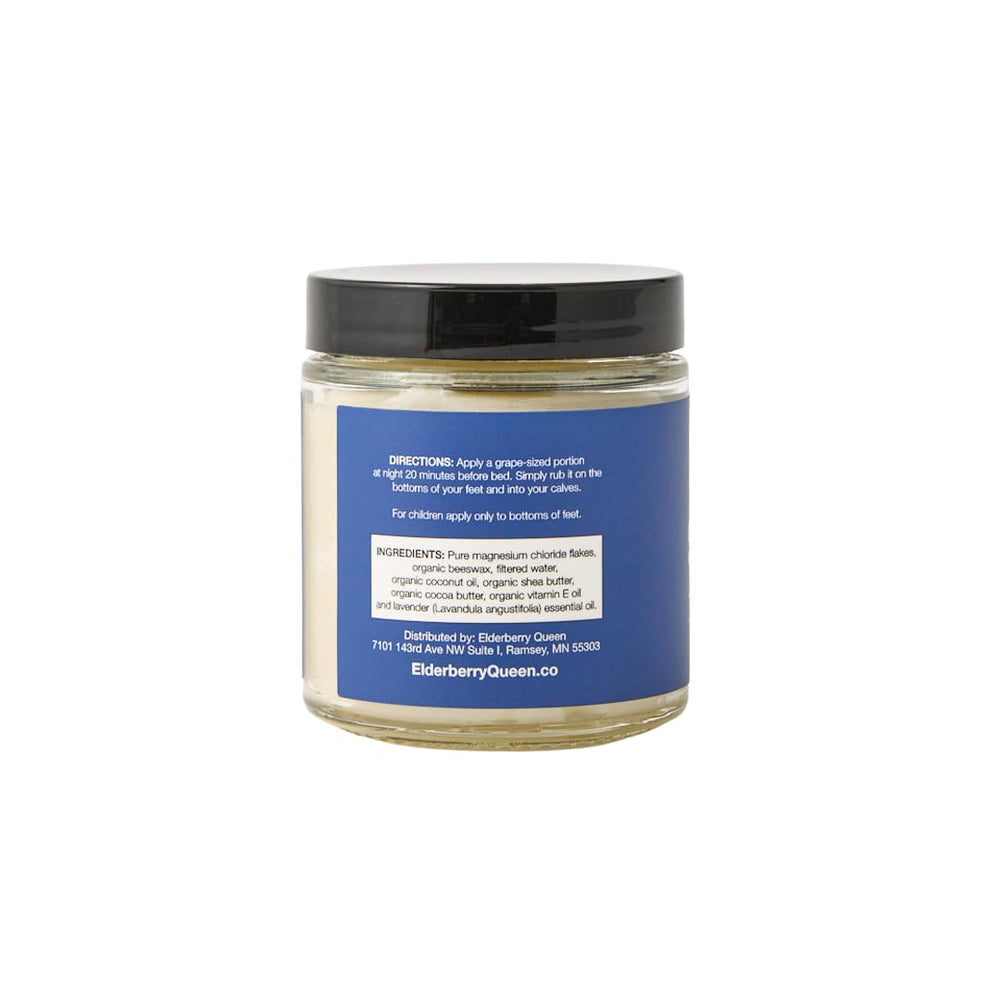 Elderberry Queen balm application on skin showing calming, multi-use potential.