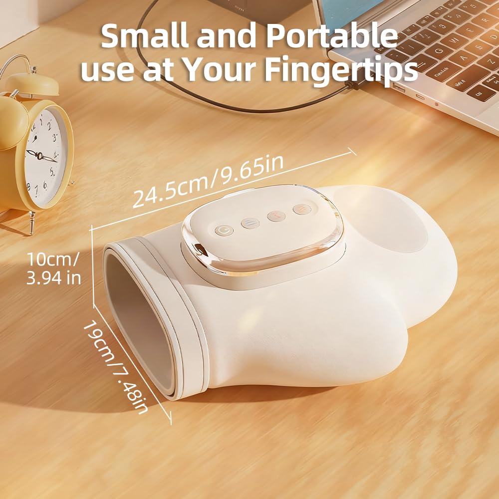Control panel of EldHilfe massager with LED indicator for mode selection