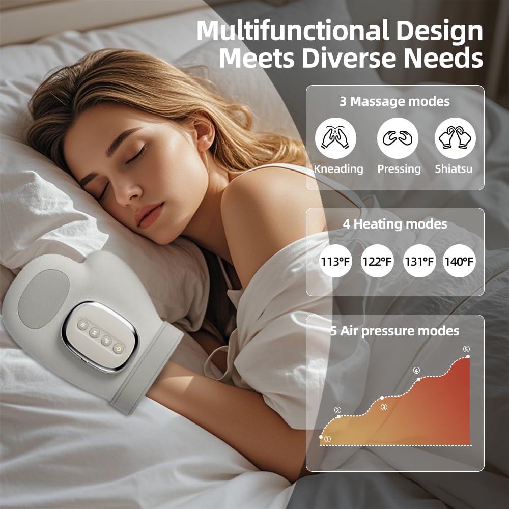 Hukou acupoint pressing in EldHilfe hand massager for targeted relief