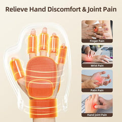 Independent chambers in EldHilfe massager target fingers, palms, and back