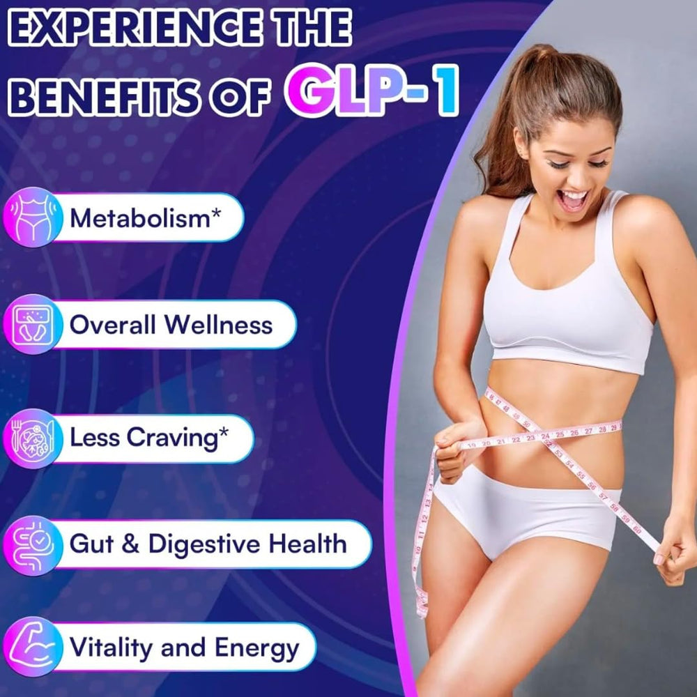 Front label of Electric Elixir GLP-1 Daily Probiotic highlighting vegan and gluten free