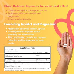 ELEMYNT Inositol capsules in hand for convenient daily use
