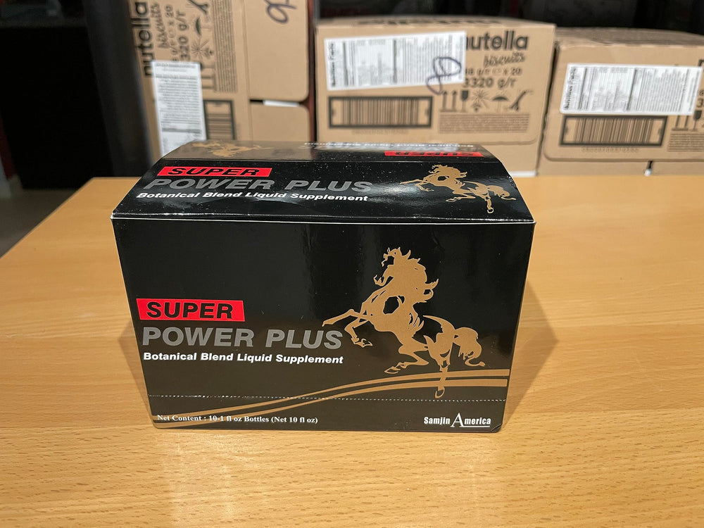 Elestoria Power Plus bottle label highlights Korean ginseng blend for natural stamina.