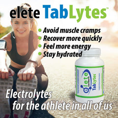 Elete Citrilyte tablets showcase rapid electrolyte absorption during workouts.