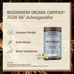 ELEVATE ORGANIC vanilla whey scoop for easy shakes