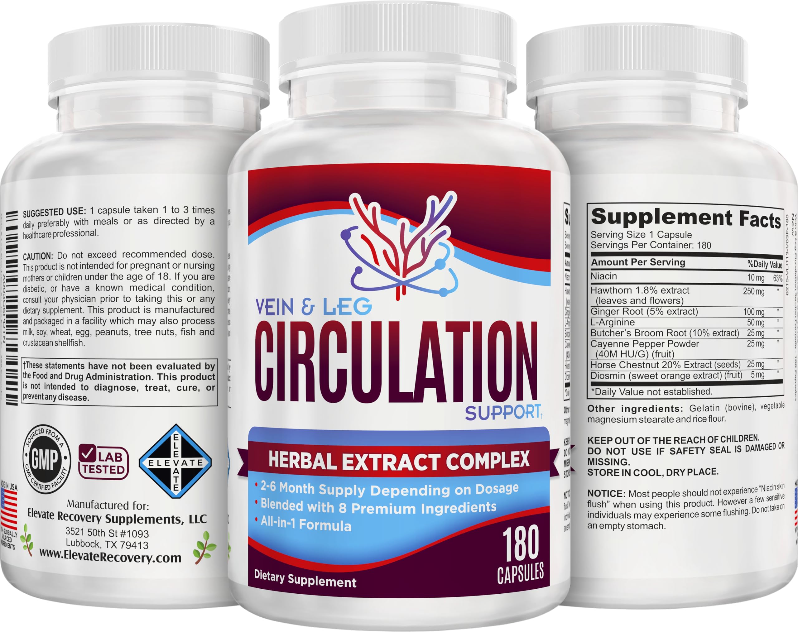 Butcher's Broom extract featured in Elevate Recovery formula