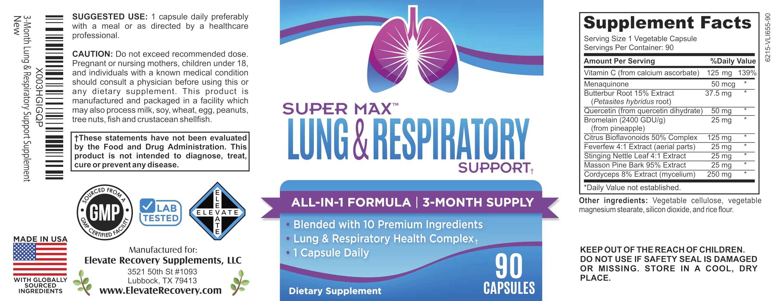 Elevate Recovery Lung and Respiratory lab quality controls indicate strong standards