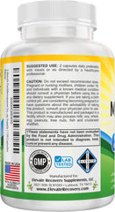 Elevate Recovery Perimenopause packaging inset showing 120 capsules for two-month supply.