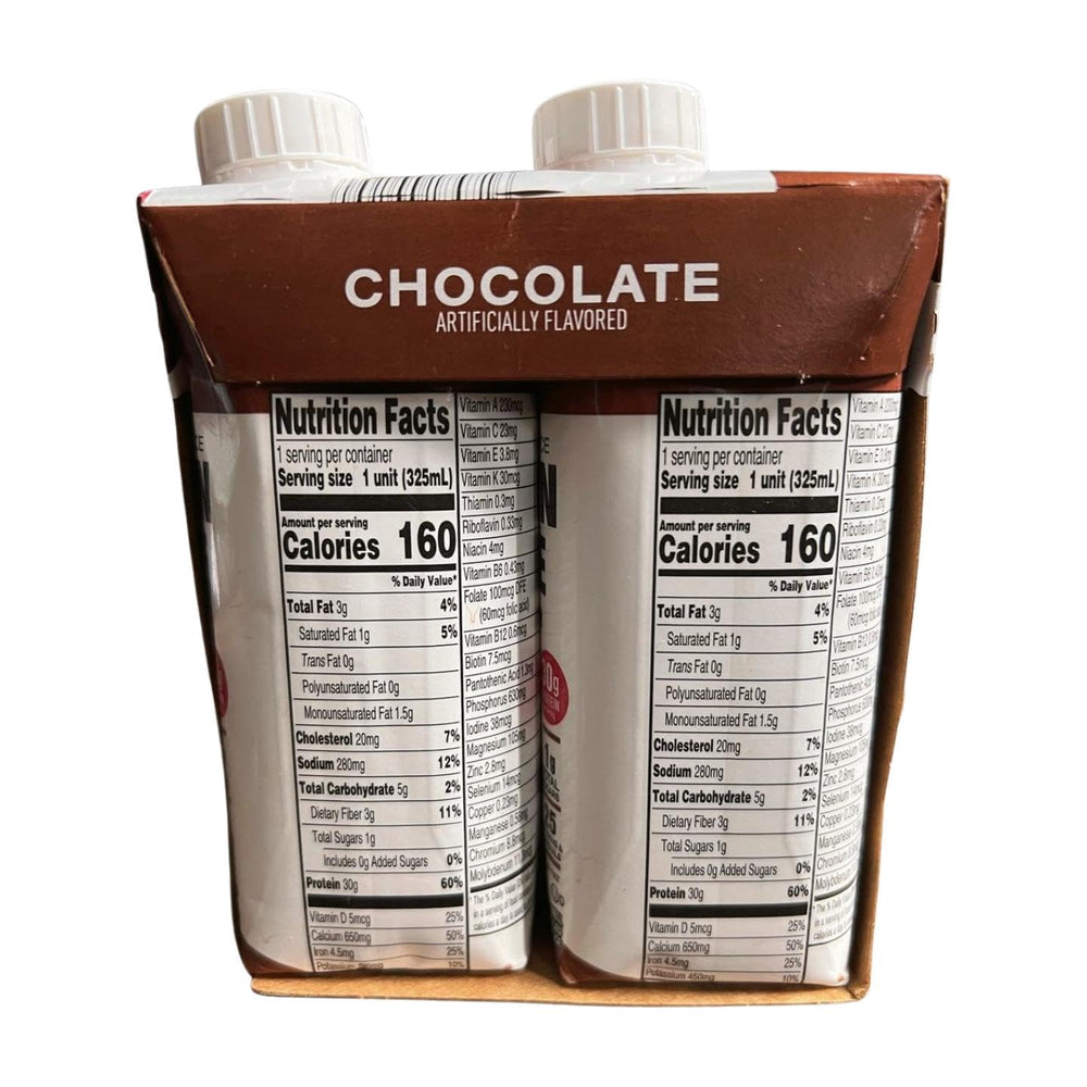 Elevation by Millville vanilla protein shake glass pour for quick nutrition.