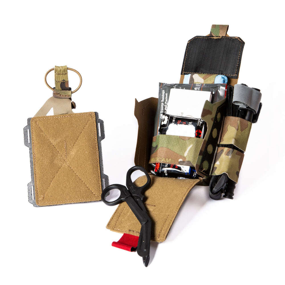 Laminated, abrasion-resistant fabric on Eleven 10 Responder MINI IFAK