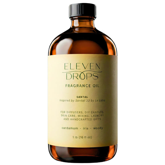 ELEVEN DROPS Bougie 540 bottle front, delivers long-lasting room fragrance.