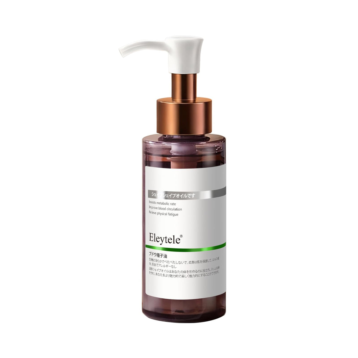 Eleytele Korean Body Massage Oil bottle with smooth glide for massage