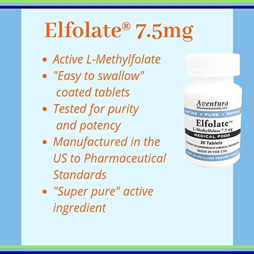 ELFOLATE capsule close-up showing active, bioavailable methylfolate in tablet form