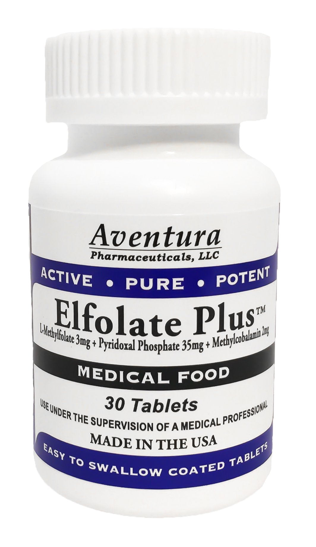 ELFOLATE Plus bottle close-up for daily wellness support