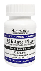 ELFOLATE Plus bottle close-up for daily wellness support