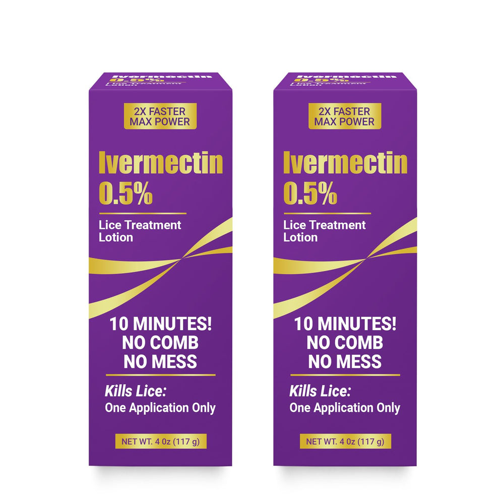 ELFSOUL Ivermectin Lotion bottle pour ready for quick scalp treatment
