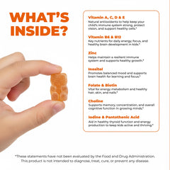 ELICORE gummies being dispensed from bottle by hand, easy daily chew