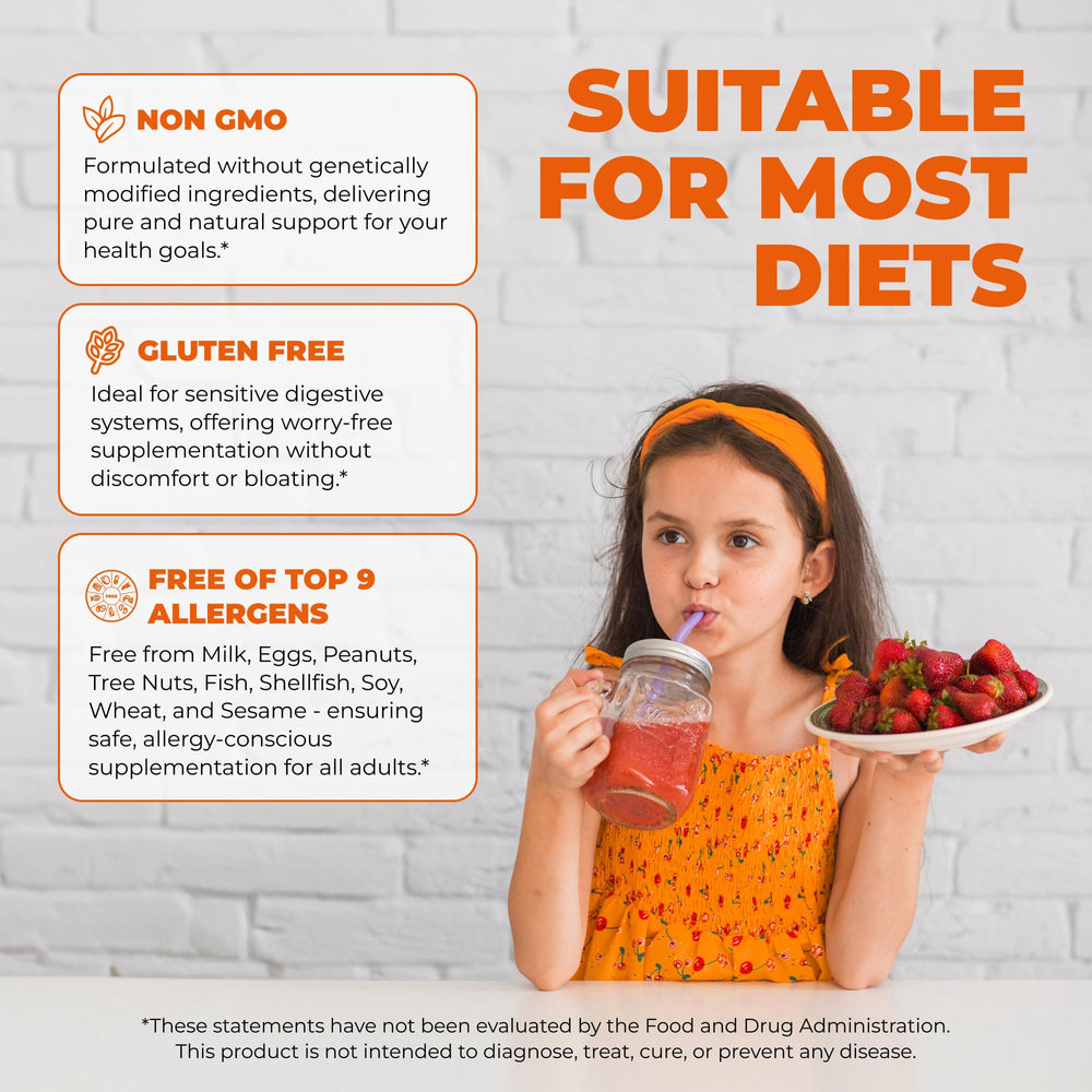 ELICORE kids multivitamin gummies pack displaying various flavors for picky eaters