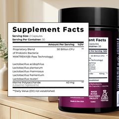 ELICORE probiotics shown with daily care items.