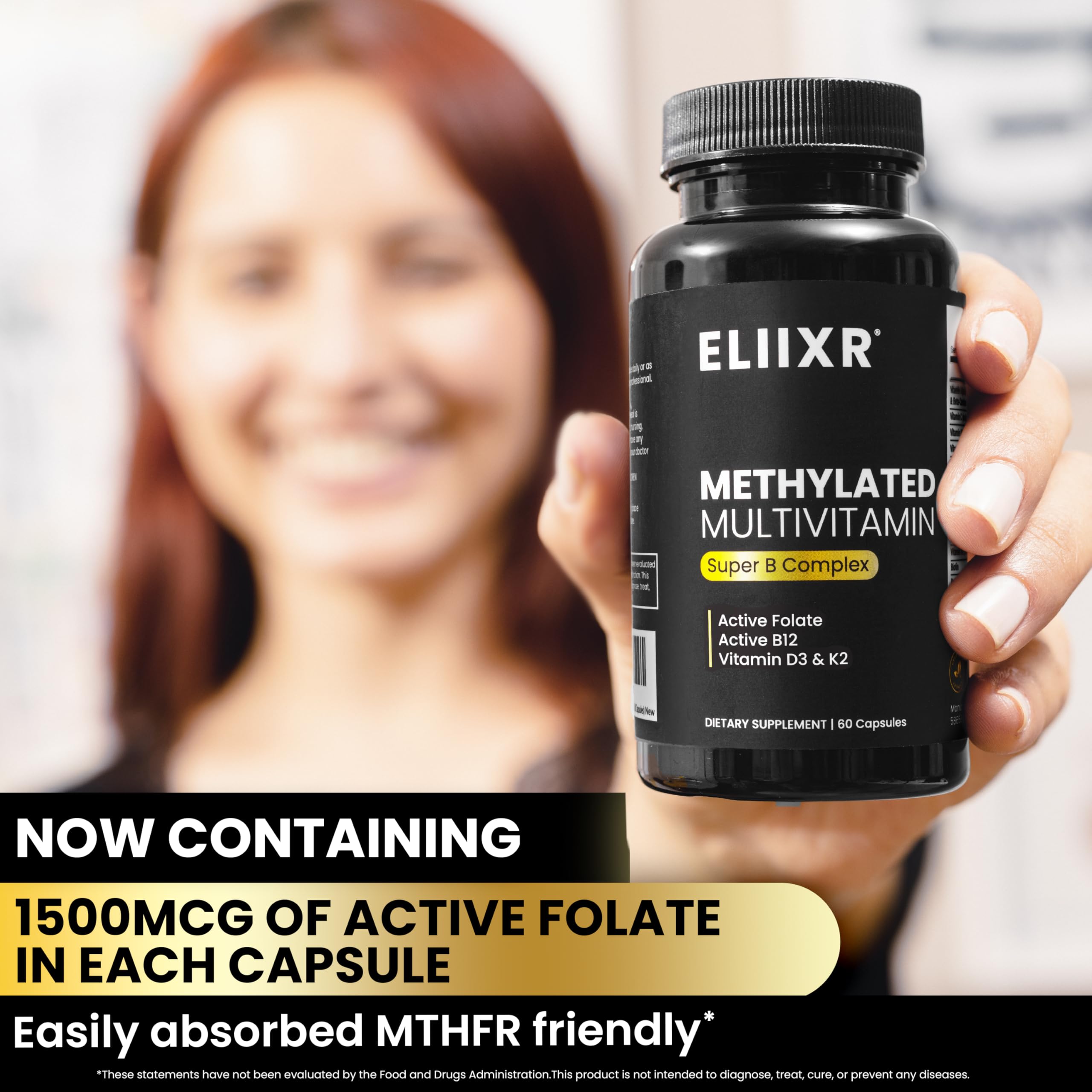 Eliixr antioxidants like CoQ10 and alpha-lipoic acid noted on label