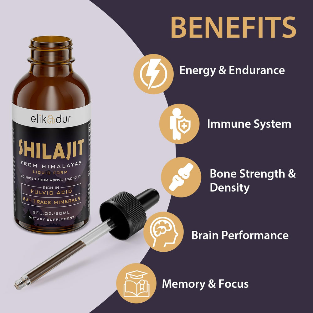 Elikadur Shilajit: etiqueta clara que facilita identificar pureza y calidad.
