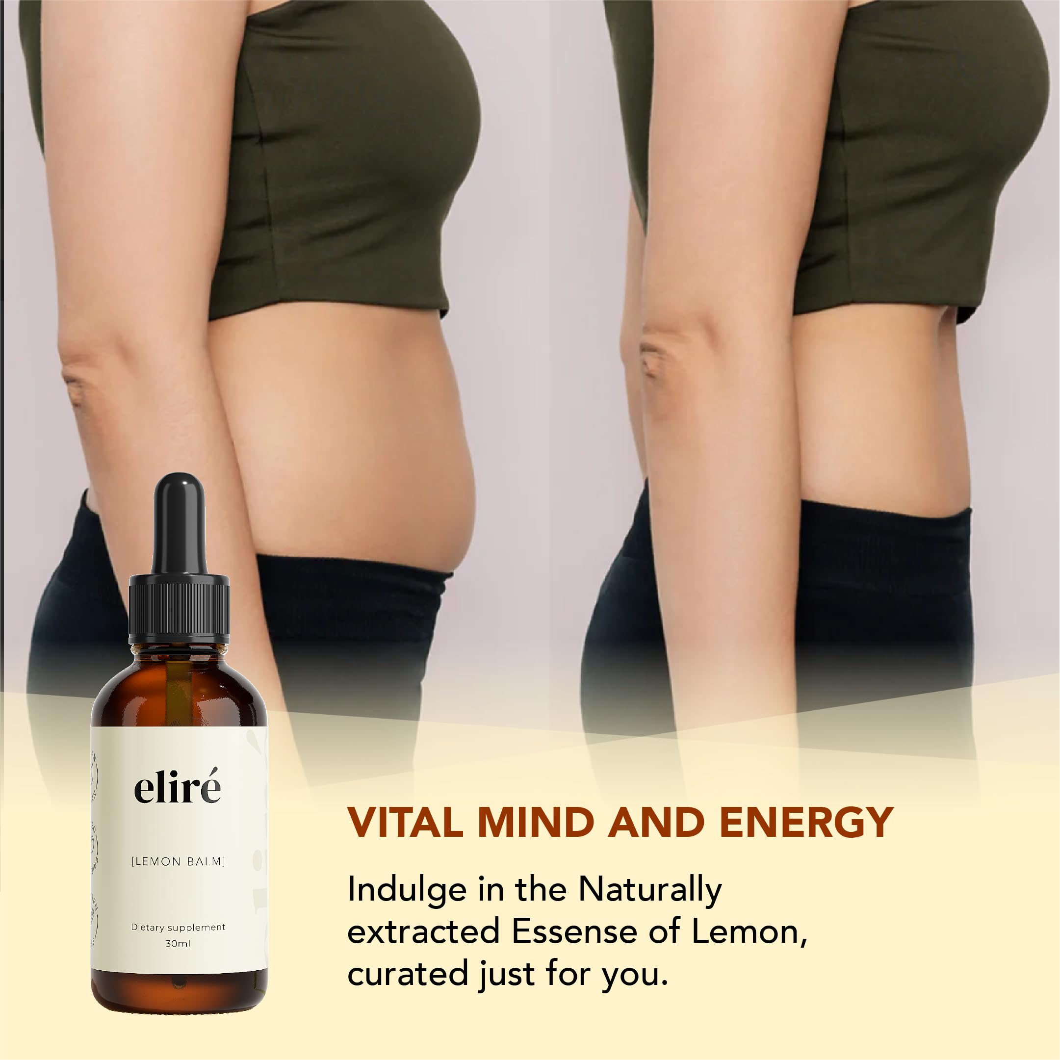 Eliré drops added to tea for a gentle evening wind-down.
