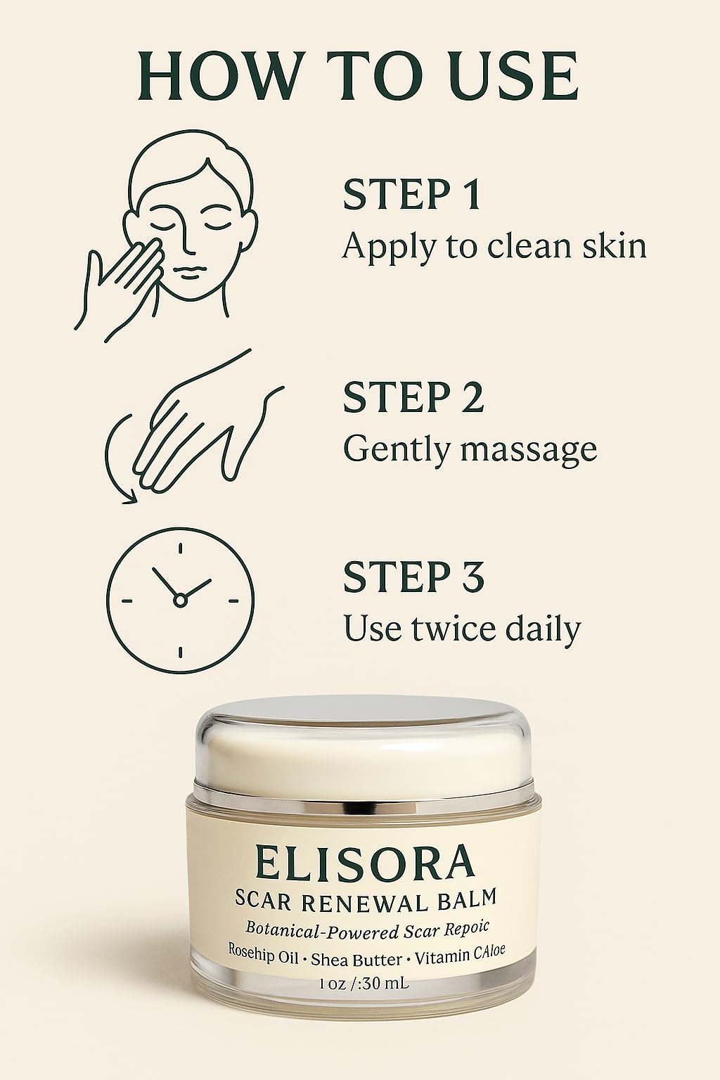 ELISORA-aloe-vera soothing hydration applied to the skin.