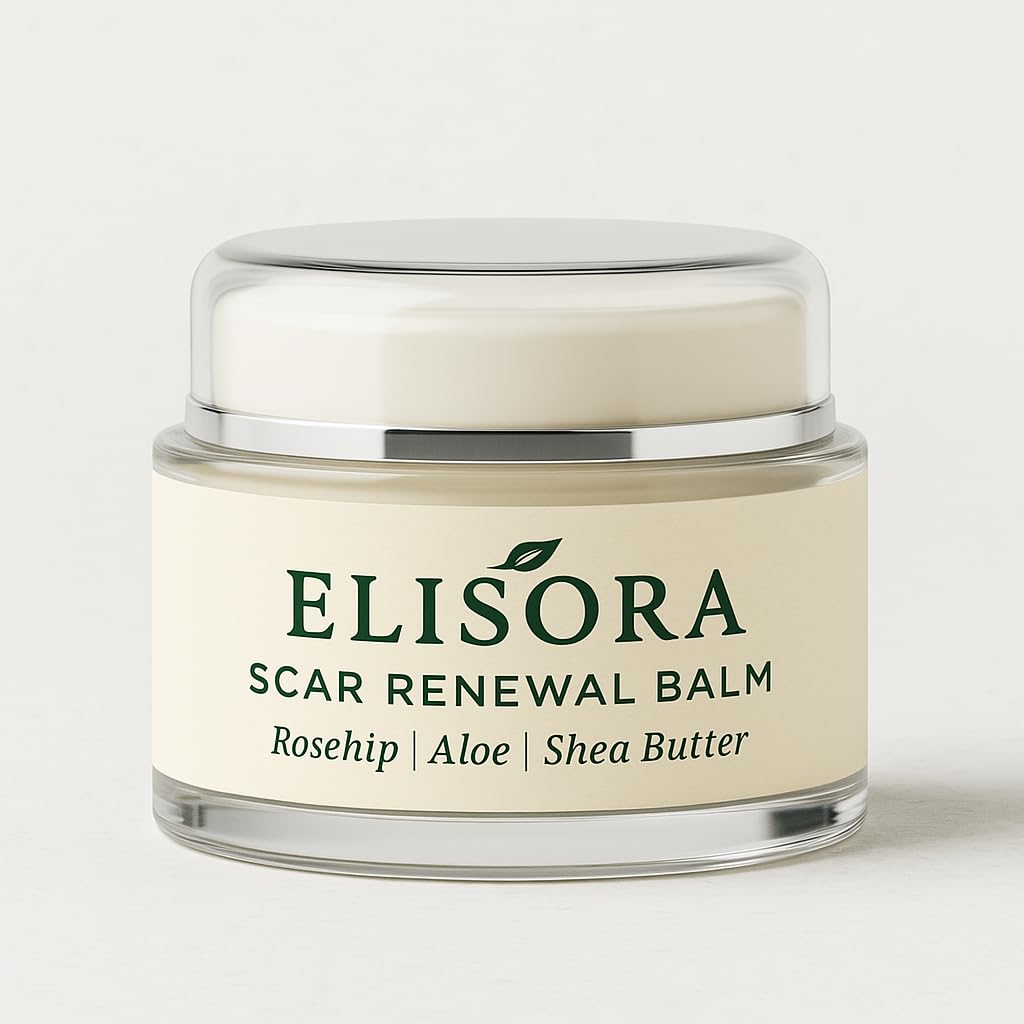 ELISORA-balm-texture-closeup shows rich cream ready for spreading.