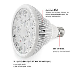 Elitzia infrared bulb plugged into a standard socket for simple setup.