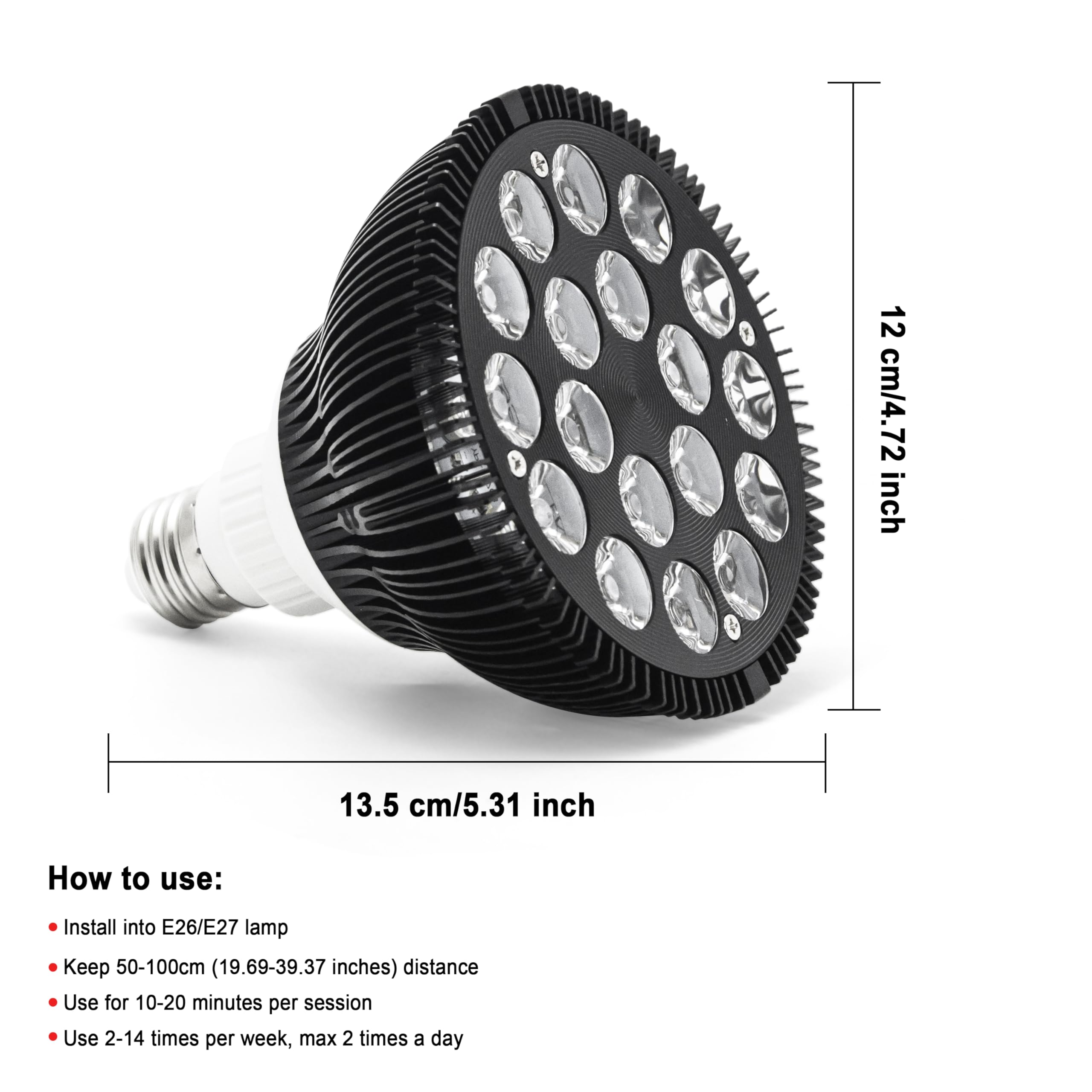 Elitzia infrared lamp targets back and shoulders for warmth