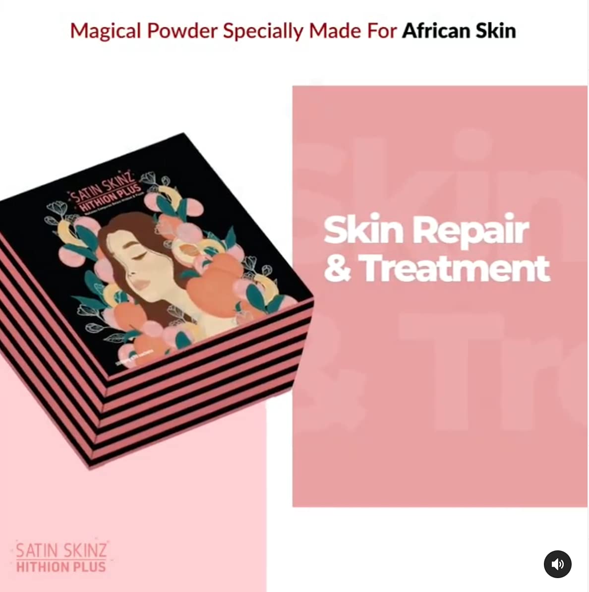 Elizkof Satin Skinz HITHION Plus compact packaging for on-the-go skincare