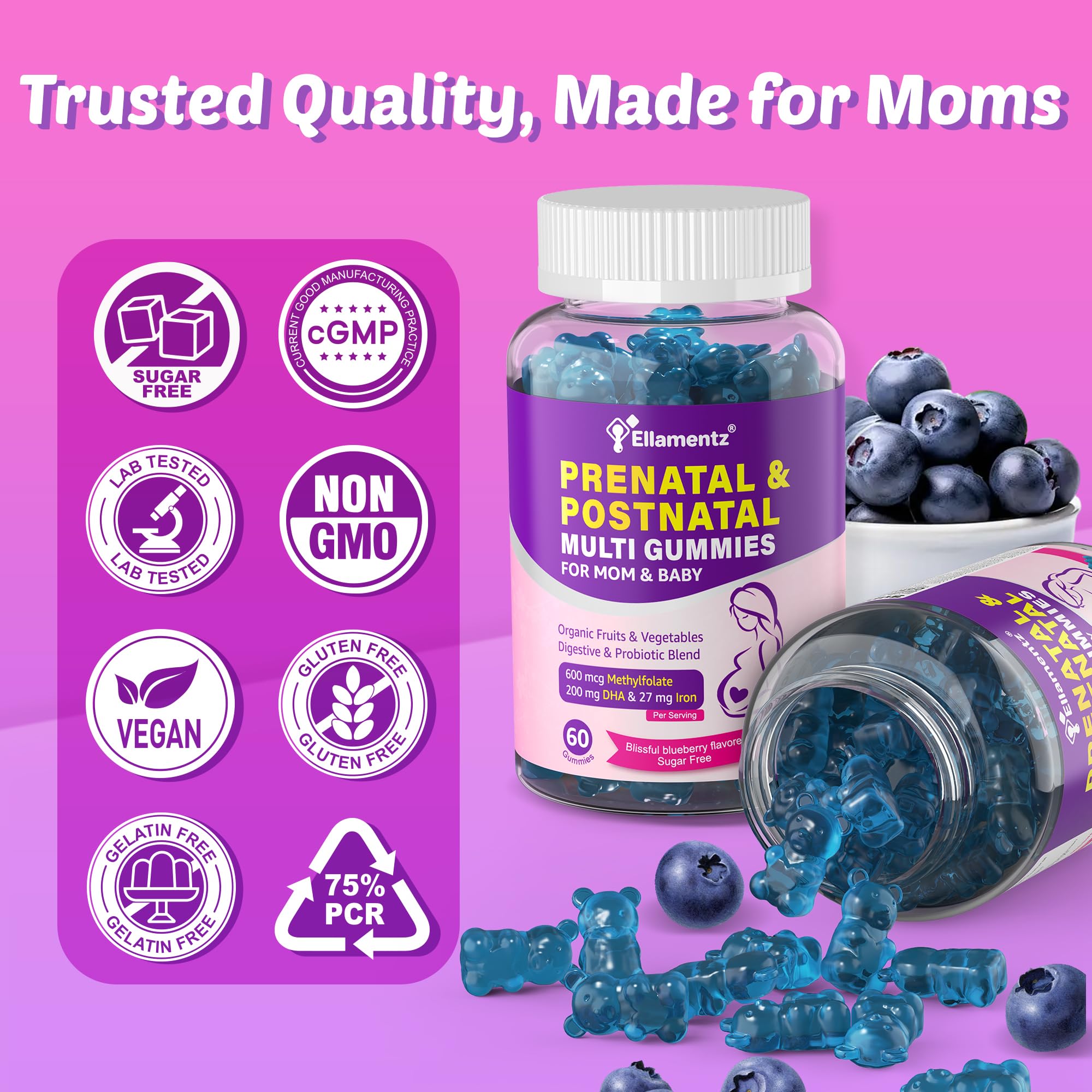 ELLAMENTZ cGMP-certified facility ensures quality with organic ingredients.