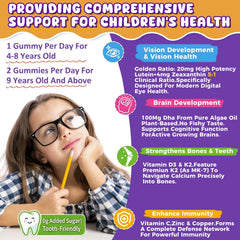 ELLAMENTZ gummies with Vitamin A and lutein for eye health support