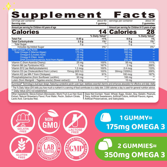 ELLAMENTZ dual-layer outer shell—gelatin-free chew for kid-friendly nutrition.