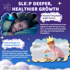 ELLAMENTZ Kids Sleep Gummies nutrition facts highlight vitamins and minerals