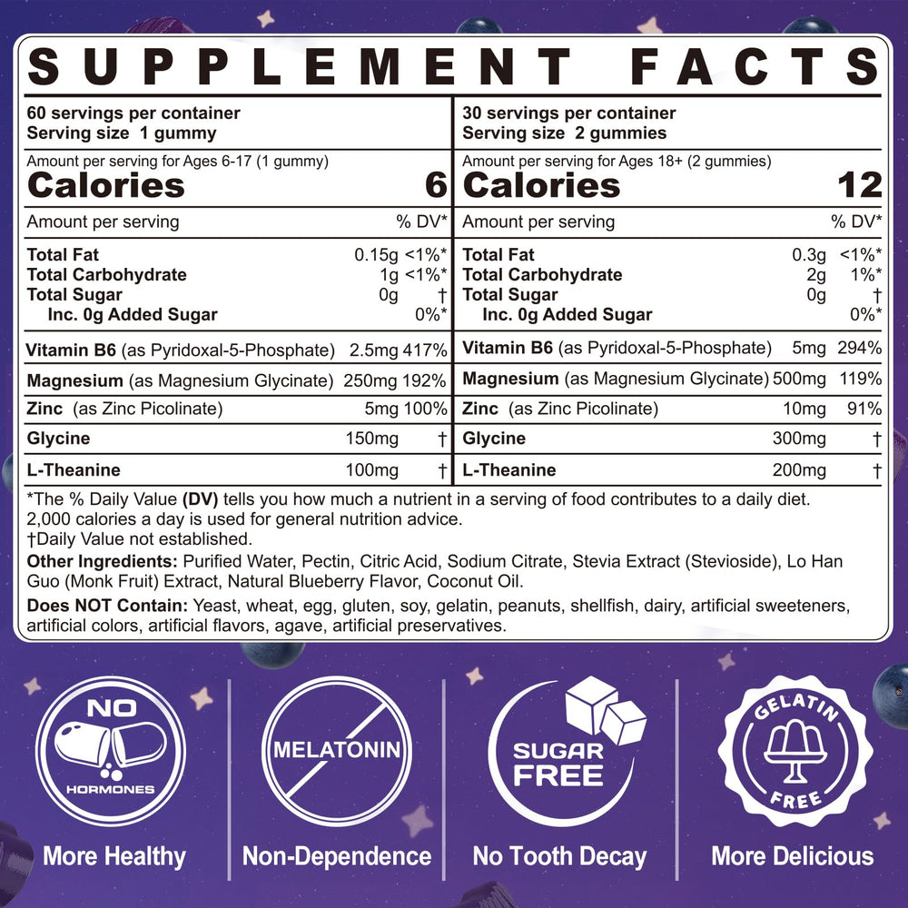 Close-up of gummies pouring from the Ellamentz bottle, emphasizing sugar-free formula.