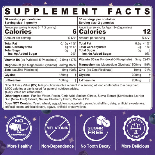 Close-up of gummies pouring from the Ellamentz bottle, emphasizing sugar-free formula.