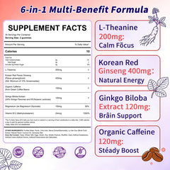 ELLAMENTZ Vegan L-Theanine Gummies close-up of gummies emphasizes calm energy texture.