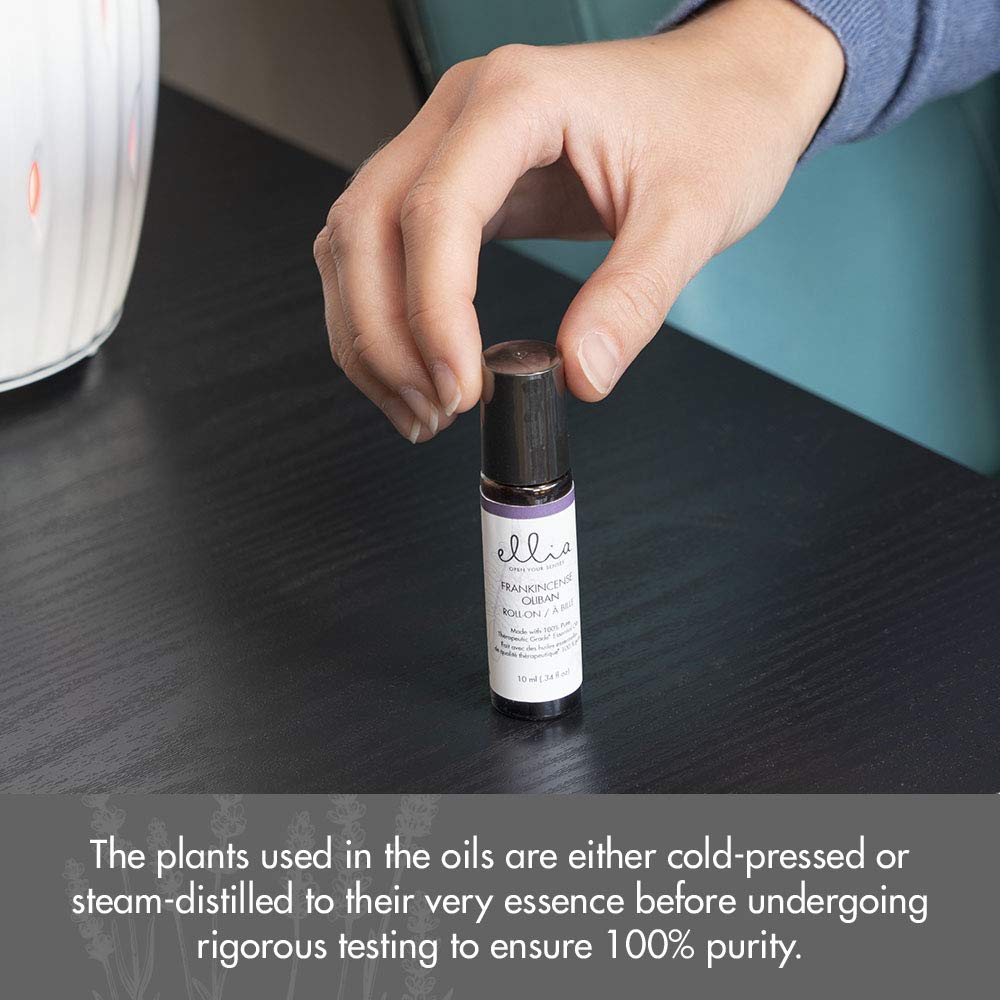 Premium amber glass packaging protects oil purity and freshness.
