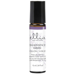 Ellia Frankincense Roll-On 10ml bottle close-up for portable calming aroma.
