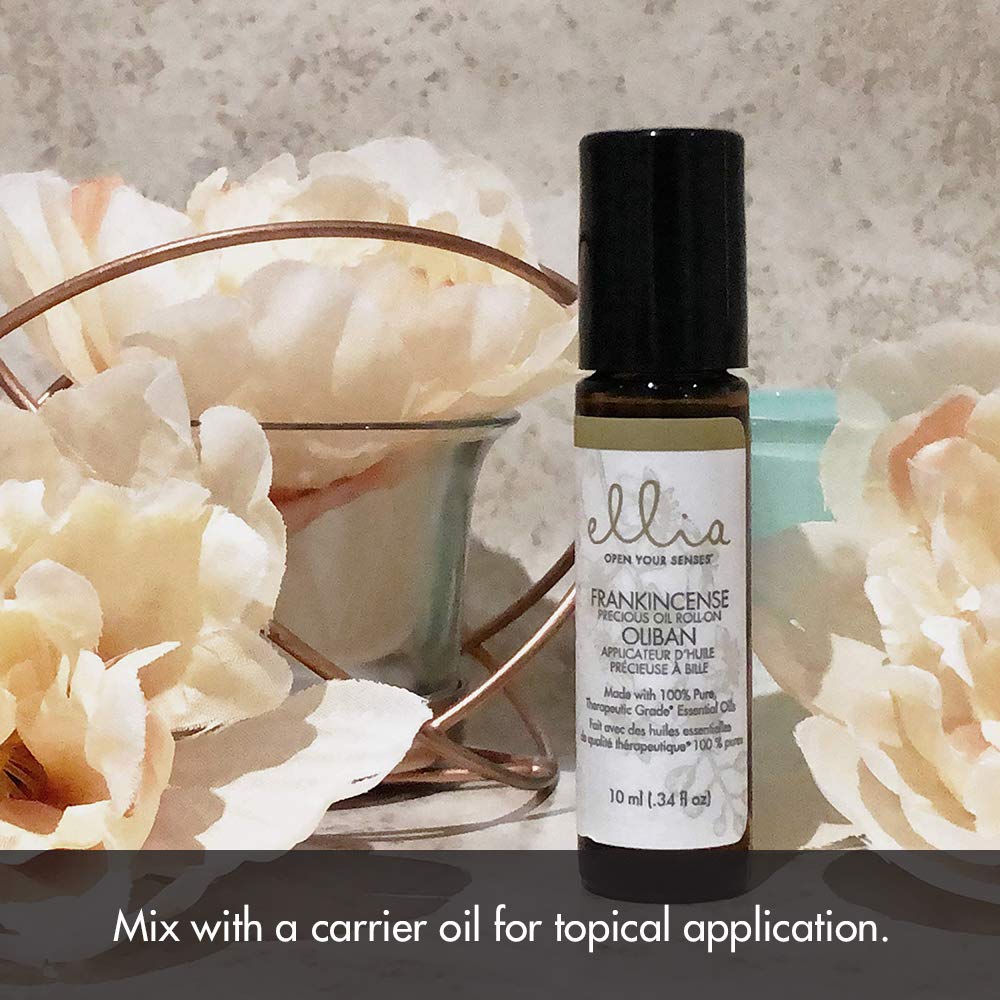 Ellia roll-on on wrist demonstrates easy, discreet aromatherapy.